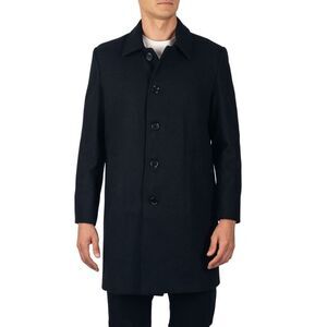 Alpine Swiss Orson Mens Wool Blend Top Coat Winter Car Coat Long Tailored Jacket